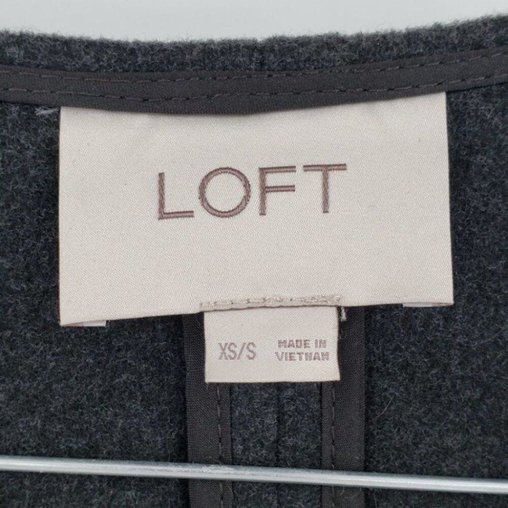 LOFT Drape Open Front Jacket Womens Size XS Extra Small - Picture 2 of 3